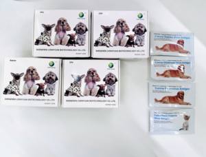 Cartão de teste rápido combinado de antígenos CK25 Green Spring felino vírus de imunodeficiência (FIV) anticorpo-Vírus Felino leucemia FeLV - Product Image 5