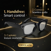 Lunettes Intelligentes M01 Pro AI avec Audio Sans Fil, Caméra 800W, Stéréo et Réduction de Bruit ENC pour le Voyage