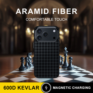 Funda Protectora Magnética de Fibra de Aramida al por Mayor con Soporte Oculto para Lentes y Servicio de Logotipo Personalizado para iPhone 17 Air y 17 Pro Max - Product Image 4