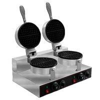 Gaufrier électrique professionnel double tête en acier inoxydable pour café HC-002 2.5KW