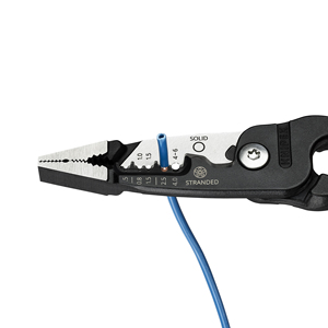 KNIPEX 13 71 200 ME SB Alicates multifunción para electricistas, modelo métrico, recubiertos de plástico negro 200 - Product Image 5
