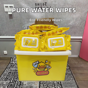 Toallitas suaves y suaves para bebés, 30 Uds., toallitas húmedas de agua, fábrica, venta al por mayor, procesamiento de bajo precio - Product Image 3