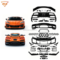 Kit carrosserie C8 de haute qualité, kit complet en PP + carbone sec pour Chevrolet Corvette C8, mise à niveau au style Z06, pare-chocs de voiture, kit de carrosserie