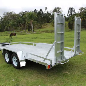 Best Selling Customized Mobile Metal Car Carrier Transport Tandem Trailers With Ramp For Sale