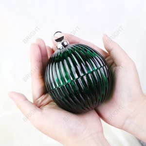 Sang Trọng Bóng Hình Dạng Nến Jar Cho Giáng Sinh Rõ Ràng Geo Cắt Nến Container Với Xử Lý Cho Trang Trí Nội Thất - Product Image 2