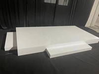 Plateforme de scène en acrylique pour salle de réception intérieure et extérieure, plancher de danse rectangulaire avec marche, à vendre