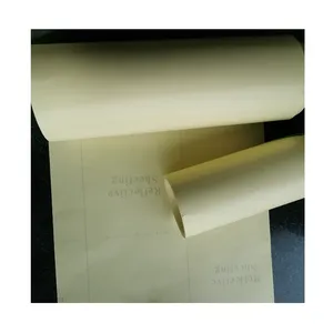 צהוב/לבן יחיד/זוגי צד סיליקון מצופה קראפט נייר עבור תווית אניה