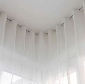 Vườn thông minh s-wave rắn Wifi cơ giới rèm cửa điều khiển từ xa mô hình cổ điển gấp rèm cửa cho khách sạn và quán cà phê - Product Image 4