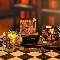 Kit de bricolage Hamaileon Custom Book Nook avec éclairage LED, artisanat, vitrine, boutique de gâteaux, maison miniature en bois pour adultes