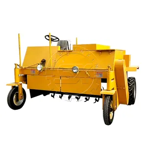 Moving type compost turner organic fertilizer making machine waste disposal