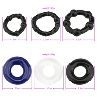 Anillo de precisión de bloqueo, 3 piezas, dispositivo de ejercicio físico masculino antitiro, anillo de retardo, cuerda, anillo de precisión, anillo de bloqueo