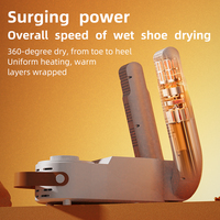 Secador de Zapatos Eléctrico Automático Portátil, Secado Rápido, Colgable, para Hogar y Hotel, con Temporizador, Carcasa de Plástico