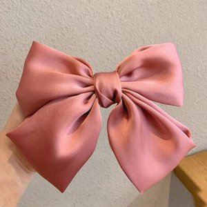 HOVANCI 20CM Vente <span class=keywords><strong>à</strong></span> Chaud Grande Taille Tissu Arc Pinces <span class=keywords><strong>À</strong></span> <span class=keywords><strong>Cheveux</strong></span> Couleur Unie Soie Arc Printemps Clip <span class=keywords><strong>Épingle</strong></span> <span class=keywords><strong>À</strong></span> <span class=keywords><strong>Cheveux</strong></span> - Product Image 6
