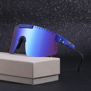 Lunettes de soleil de sport style européen et américain, protection UV400, verres PC coupe-vent, pour cyclisme et activités de plein air, unisexe, monture tendance - Product Image 5