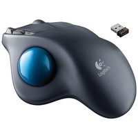 Logitech M570 Mouse game nirkabel 2.4G, Mouse optik Trackball ergonomis untuk Windows 10/8/7 Mac OS mendukung tes resmi
