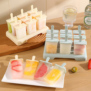 Ice Cream Mold Set 6 Cavities Food Grade Plastic Popsicle Maker For Home Use - Product Image 3