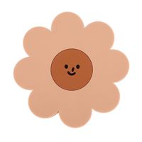 Sous-plat isolant en silicone motif tournesol pour la maison et la cuisine, idéal pour tasses, bols et ustensiles de table