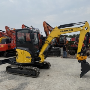 Miniexcavadora Eléctrica Amarilla YANMAR VIO 38 con Motor FPT, Excavadora Compacta con Cabina Cerrada y Orugas para Construcción y Trabajo Agrícola - Product Image 5