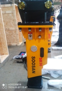 SOOSAN หัวเจาะไฮดรอลิก รุ่น SB30 เครื่องยนต์แบบเก็บเสียง ขนาดดอกสกัด 53 มม. สำหรับรถขุด 2.5-4.5 ตัน รับประกัน 1 ปี คุณภาพสูง - Product Image 5