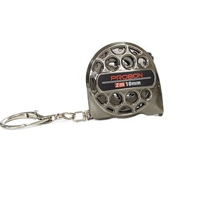Probon Mini Tape Measure 2m 10mm Stainless Steel Keychain Promotional Gift Ruler - Product Image 5