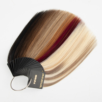 Cartes d'échantillons de couleurs de cheveux naturels pour extensions capillaires – Idéales pour les professionnels du secteur