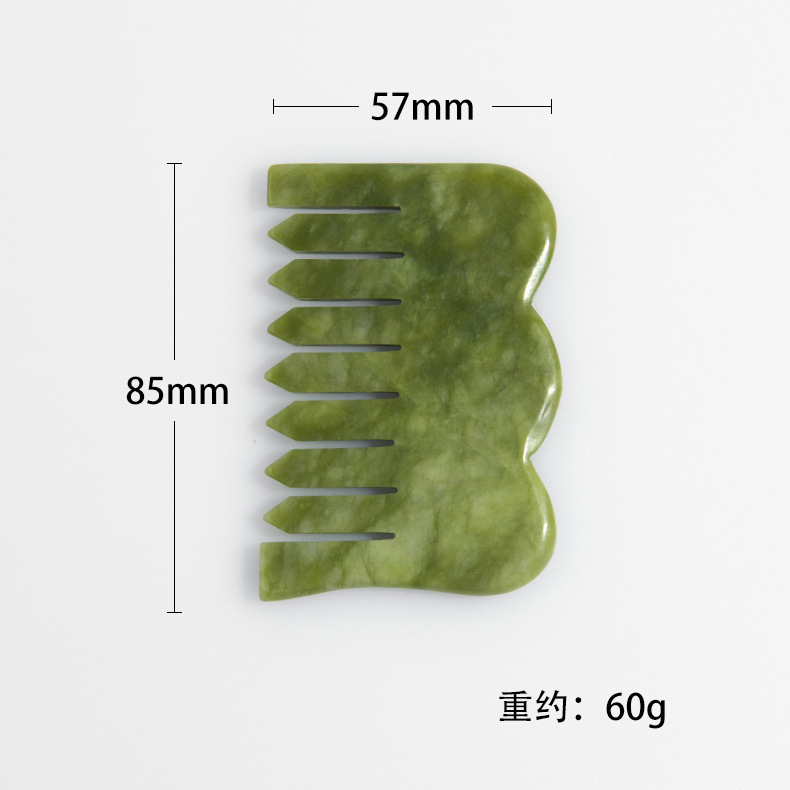 Wavy jade comb