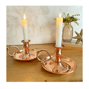 เชิงเทียนทองเหลืองโบราณตกแต่งบนโต๊ะอาหารดีไซน์ล่าสุด - Product Image 1