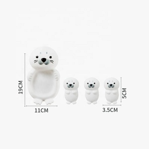 Brinquedos de Banho para Bebês com Som de Animais de Borracha Personalizados da Konig Kids com Logo - Product Image 2