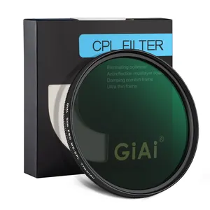 GiAi 37-86mm 18-שכבה ננו מצופה עגול מקטב מסנן CPL מצלמה עדשת מסנן