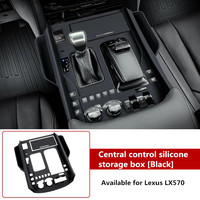 Boîte de rangement de contrôle central en silicone d'accessoires de voiture de haute qualité de prix usine pour la conduite à gauche lexus570 lx570