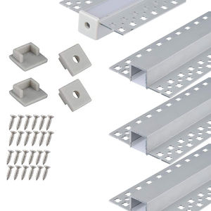 Profilé d'extrusion en aluminium pour LED sans cadre, profilé LED pour bande de plâtre, canal LED encastré pour cloison sèche, profilé LED en aluminium pour plafond et mur - Product Image 2
