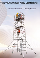Tour d'échafaudage mobile Xinxing avec roues, échelle en aluminium pour la construction