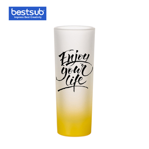 Bestsub 3oz taza de gradiente de Color de arco iris naranja bebiendo café disparó conjunto de cristal <span class=keywords><strong>a</strong></span> <span class=keywords><strong>granel</strong></span> - Product Image 6