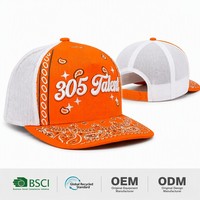 Casquette de baseball rose en maille personnalisée avec logo, broderie 3D, 5 panneaux, motif cachemire, pour femme, vente en gros, directement de l'usine