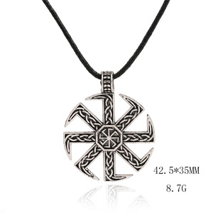 Bijoux Viking européens et américains, collier en alliage avec pendentif slavique pour hommes, style nordique - Product Image 4