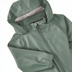 Chaqueta <span class=keywords><strong>Impermeable</strong></span> con <span class=keywords><strong>Capucha</strong></span>, de Secado Rápido, Transpirable, Resistente al Viento, de PU, para Exteriores, de Alta Calidad, OEM/ODM de Fábrica - Product Image 4