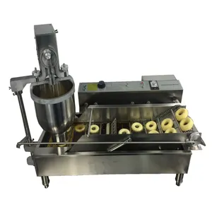 ماكينة دونات أوتوماتيكية كهربائية تجارية آلة قطع دونات آلة القلي