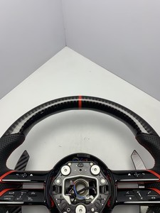 Volant sport en fibre de carbone pour <span class=keywords><strong>Mercedes</strong></span> W203 W204 W218 W207 W172 C63 Classe S Classe E Classe G <span class=keywords><strong>C43</strong></span> GT A45 <span class=keywords><strong>AMG</strong></span> - Vente flash - Product Image 2