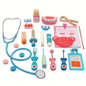Jouet de simulation de docteur le plus vendu, jeu de rôle éducatif interactif en bois pour enfants, garçons et filles - Product Image 2