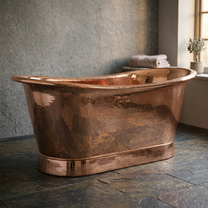 Bañera de Cobre Independiente, Hecha a Mano, Ovalada, Metálica, Decorativa, para Hogar, Baño, Spa, Hotel - Product Image 3