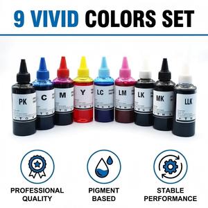 Inchiostro Pigmentato Premium 9 Colori 100ml <span class=keywords><strong>per</strong></span> <span class=keywords><strong>Stampanti</strong></span> Epson SureColor P600 P800 P807 Stylus Pro3800 3880 3885 3890 R3000 - Ricarica Inchiostro - Product Image 4