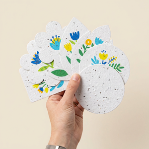 Cartes en papier semable personnalisables et imprimables qui se transforment en plantes pour les cadeaux d'anniversaire, les faveurs <span class=keywords><strong>de</strong></span> fête et les cadeaux <span class=keywords><strong>de</strong></span> remerciement pour les invités - Product Image 1