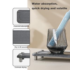 FIGOO - Organisateur d'évier tendance avec <span class=keywords><strong>porte</strong></span>-serviettes, support pour éponge à séchage rapide, installation facile pour la cuisine - Product Image 2