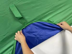 Ventes chaudes Écran vert portable de 110 cm, écran vert réversible, studio pliable, écran vert pour webcam, toile de fond - Product Image 4