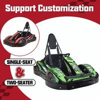 Go Kart Eléctrico para Niños, Velocidad Segura de 35 km/h, Freno Electrónico, Motor de Alto Torque de 700 W, Carga de 80 kg, Entretenimiento al Aire Libre en el Patio Trasero