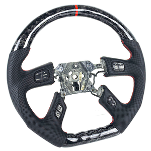 พวงมาลัยหนังคาร์บอนไฟเบอร์ฟอร์จแบบกำหนดเองสำหรับ H1 H3 - Product Image 4