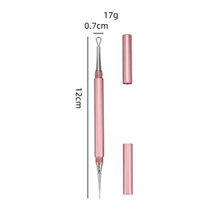 Extracteur de points noirs professionnel en métal, double extrémité, aiguille durable <span class=keywords><strong>pour</strong></span> le nettoyage de l'acné, extracteur de points noirs et de boutons - Product Image 5