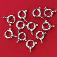 Anneau à ressort rond en argent sterling 925 plaqué or 18 carats, fermoirs connecteurs pour la fabrication de bijoux DIY, collier, bracelet, StarPaGo SQ005