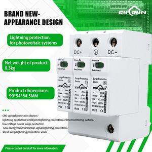 ลดราคาพิเศษ 150V 200V 240V 500V 3P T2 DC SPD 40kA CE IEC61643 <span class=keywords><strong>31</strong></span> CYD1 GD PV500 C18 สำหรับระบบโซลาร์เซลล์ - Product Image 3