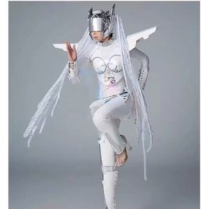 Disfraz de Robot <span class=keywords><strong>GOGO</strong></span> con Temática de IA y Luces LED Cibernéticas para Discotecas y Bares - Product Image 5